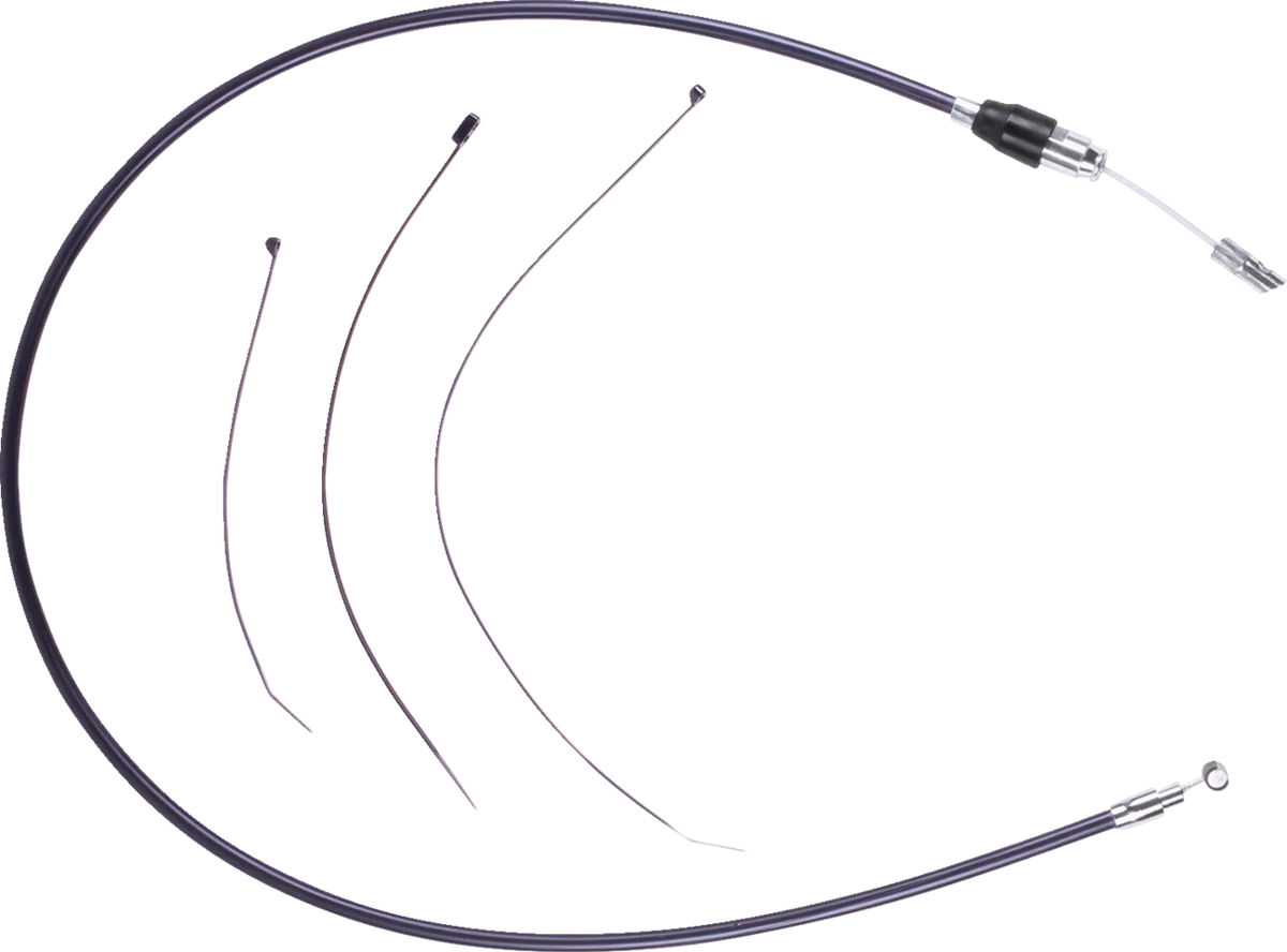 Professional DRAG SPECIALTIES Quick Connect Clutch Cable - Upper - Black Chrome 4323800HE Specialty