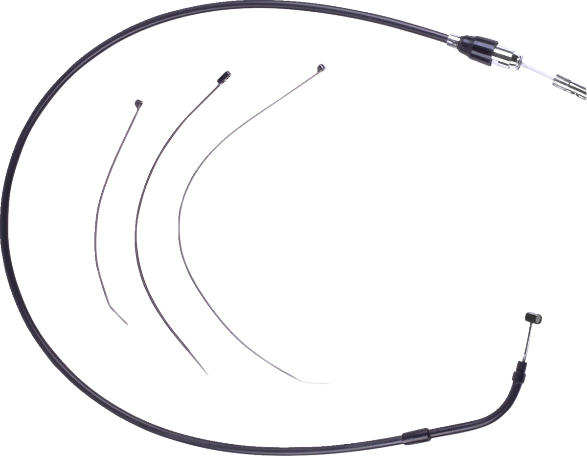Enhanced DRAG SPECIALTIES Quick Connect Clutch Cable - Upper - Black Chrome 4323908HE Excellent