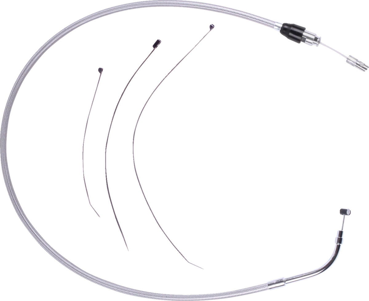 Trusted DRAG SPECIALTIES Quick Connect Clutch Cable - Upper - Stainless Steel 5323900HE Secure