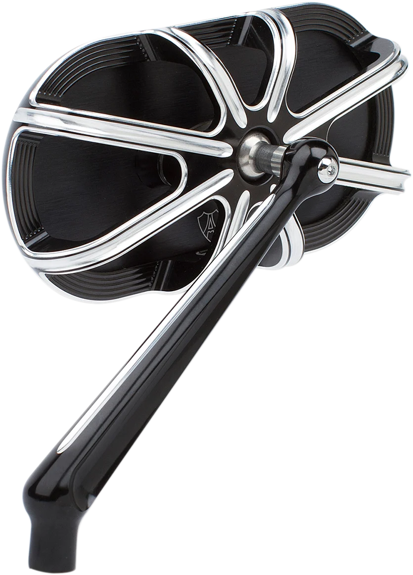 Environmentally Friendly ARLEN NESS Mirror - Side View - Caged Series 10 Gauge - Black - Left 13-160 High-Grade