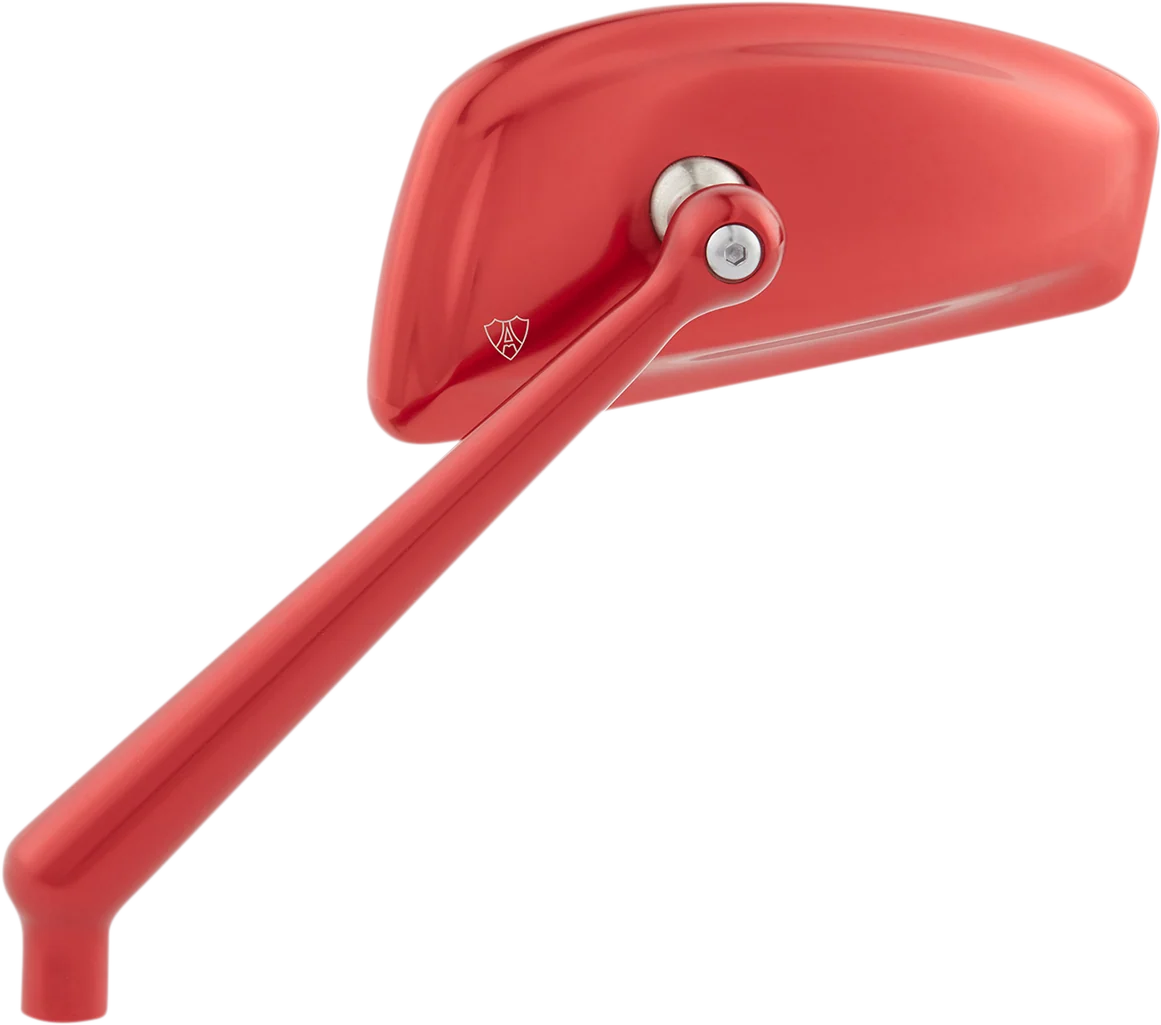Organic ARLEN NESS Mirror - Tearchop - Side View - Teardrop - Red - Left 510-014 Next-Generation
