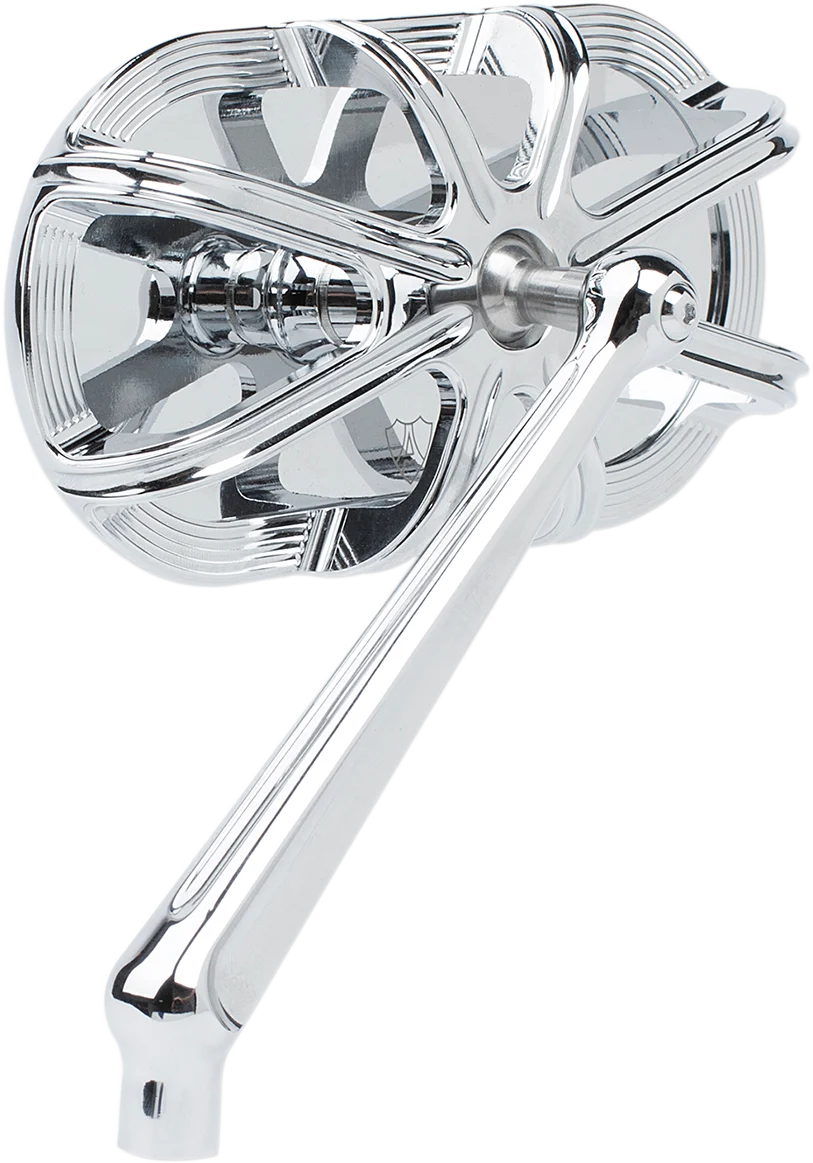 Next-Generation ARLEN NESS Mirror - Side View - Caged Series 10 Gauge - Chrome - Left 13-161 Versatile