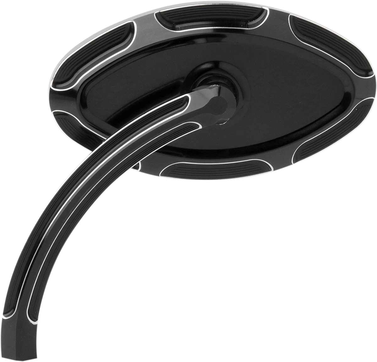 Prestigious ARLEN NESS Mirror - Beveled - Side View - Short - Cat Eye - Black - Left 13-130 Fast