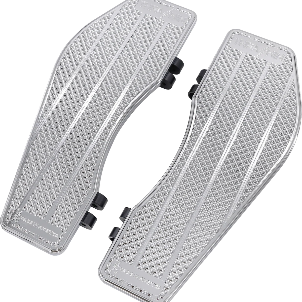 World-Class THRASHIN SUPPLY CO. Floorboards - Driver - Chrome TSC-2200-3 Long-Lasting