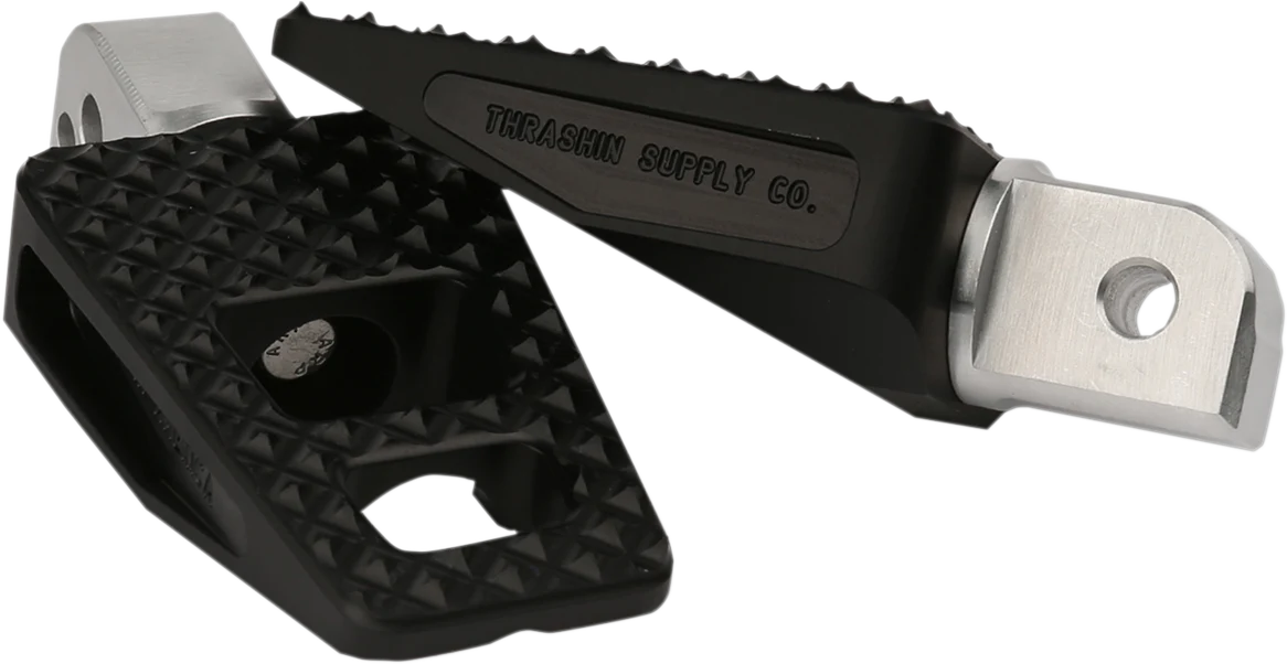 Prestigious THRASHIN SUPPLY CO. Rear P-54 Footpegs - Black - Softail TSC-2027-1 Responsible