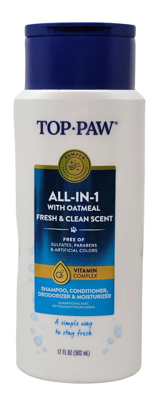 Minimalist Top Paw All-in-1 Oatmeal Shampoo Conditioner for Dogs - 17 oz Safe