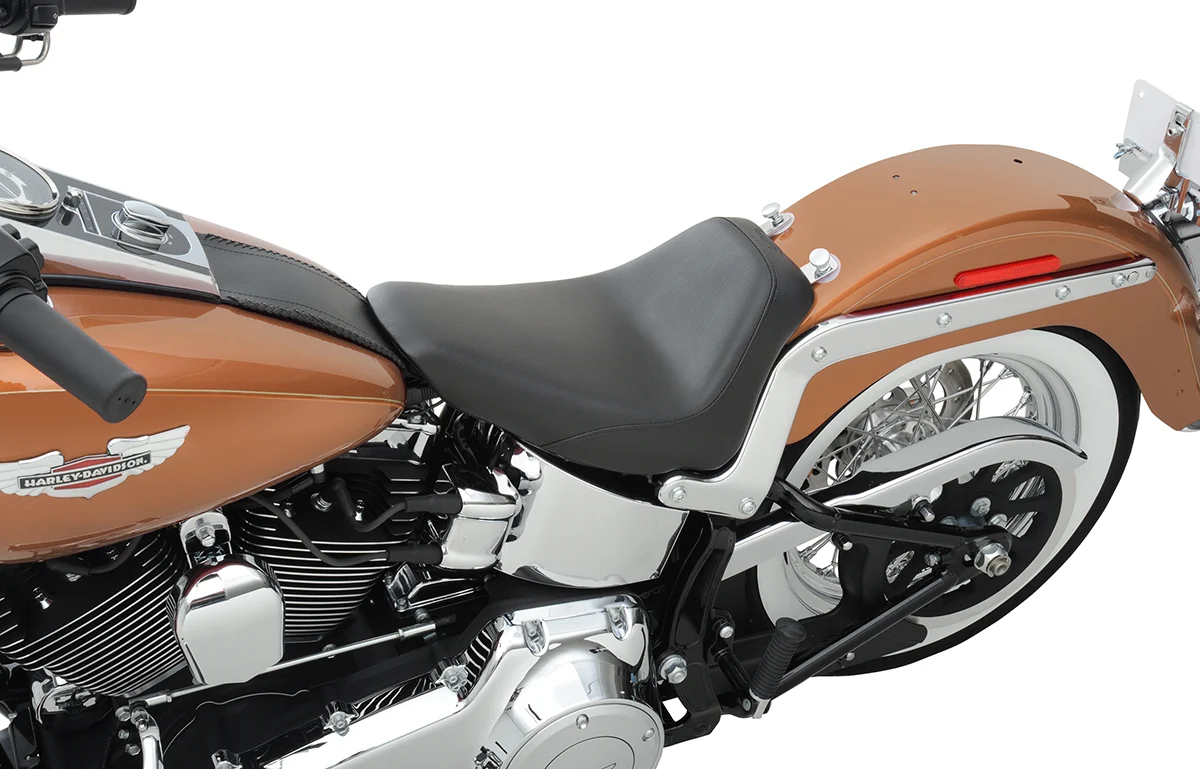 Long-Lasting SADDLEMEN S3 Super Slammed Seat - Solo - Black - '06-'17 FLSTC 806-15-002D Traditional