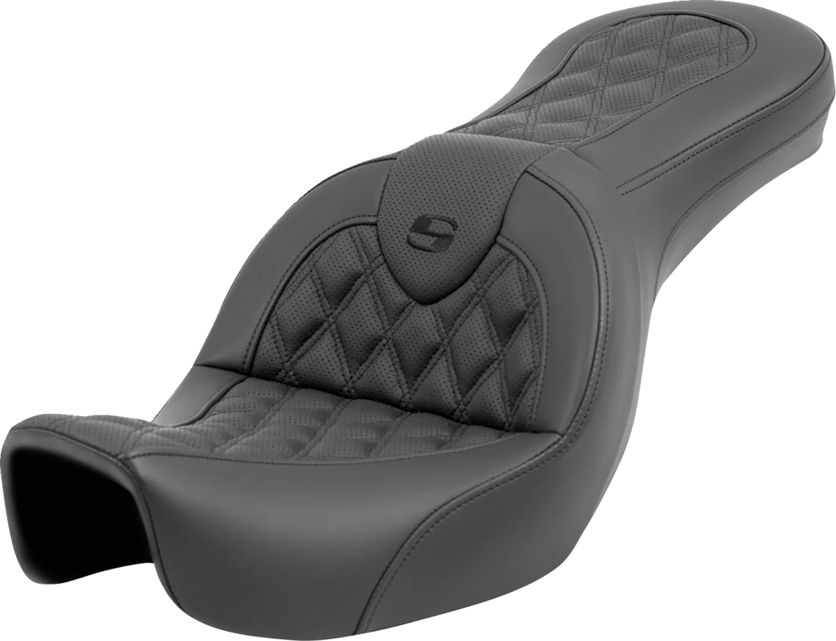 World-Class SADDLEMEN Roadsofa™ Seat - Lattice Stitch - without Backrest - FXD '06-'17 806-04-182 Efficient