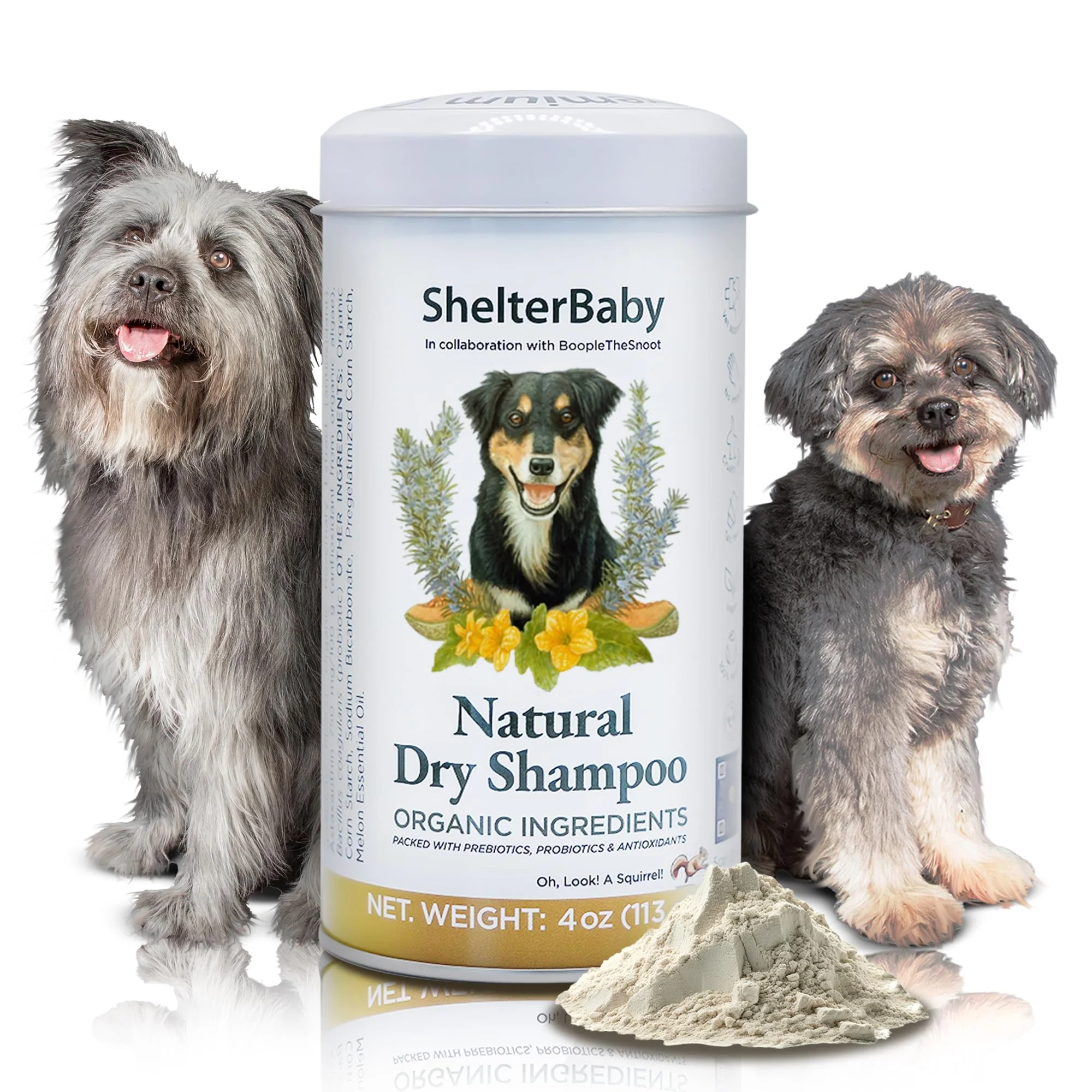 Soft ShelterBaby Dry Shampoo for Dogs – Antifungal Itch Relief Hot Spot Care Relaxed