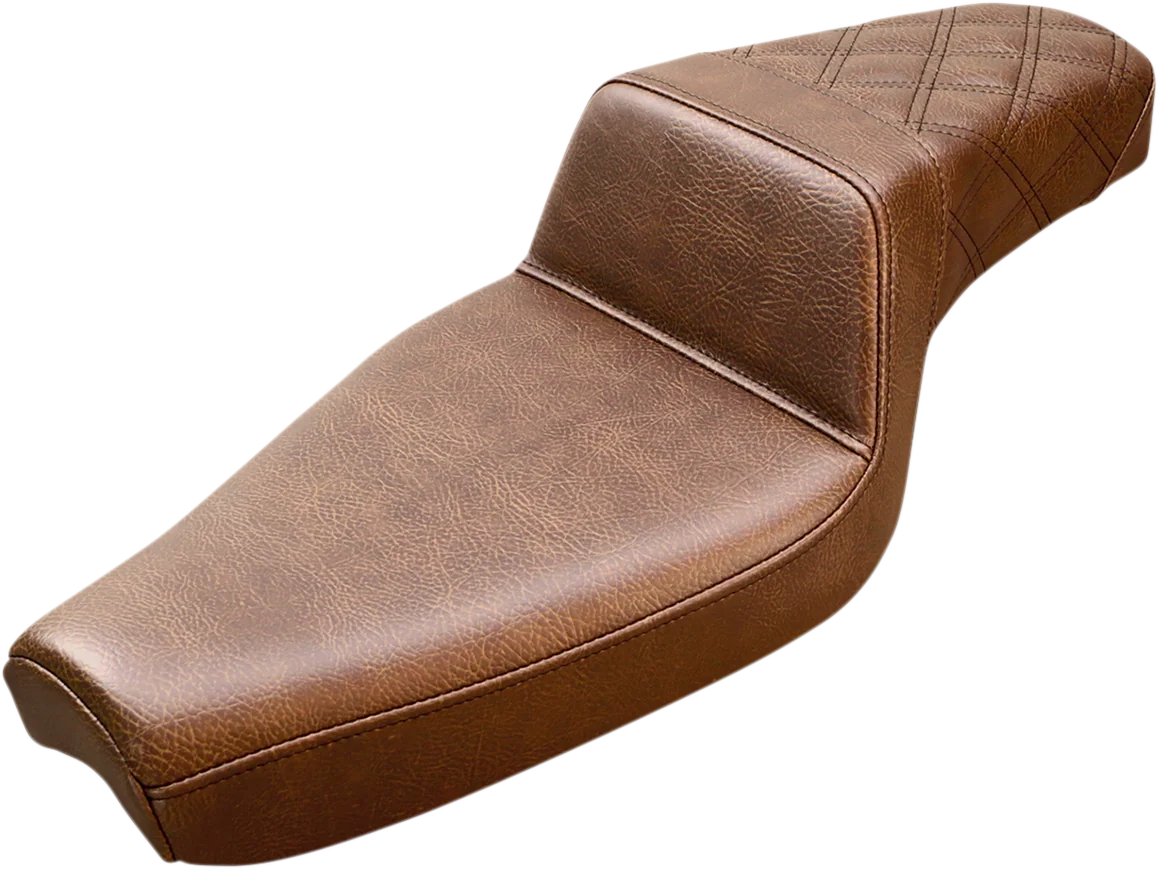 Environmentally Friendly SADDLEMEN Step-Up Seat - Rear Lattice Stitch - Brown - XL 807-03-173BR Premium