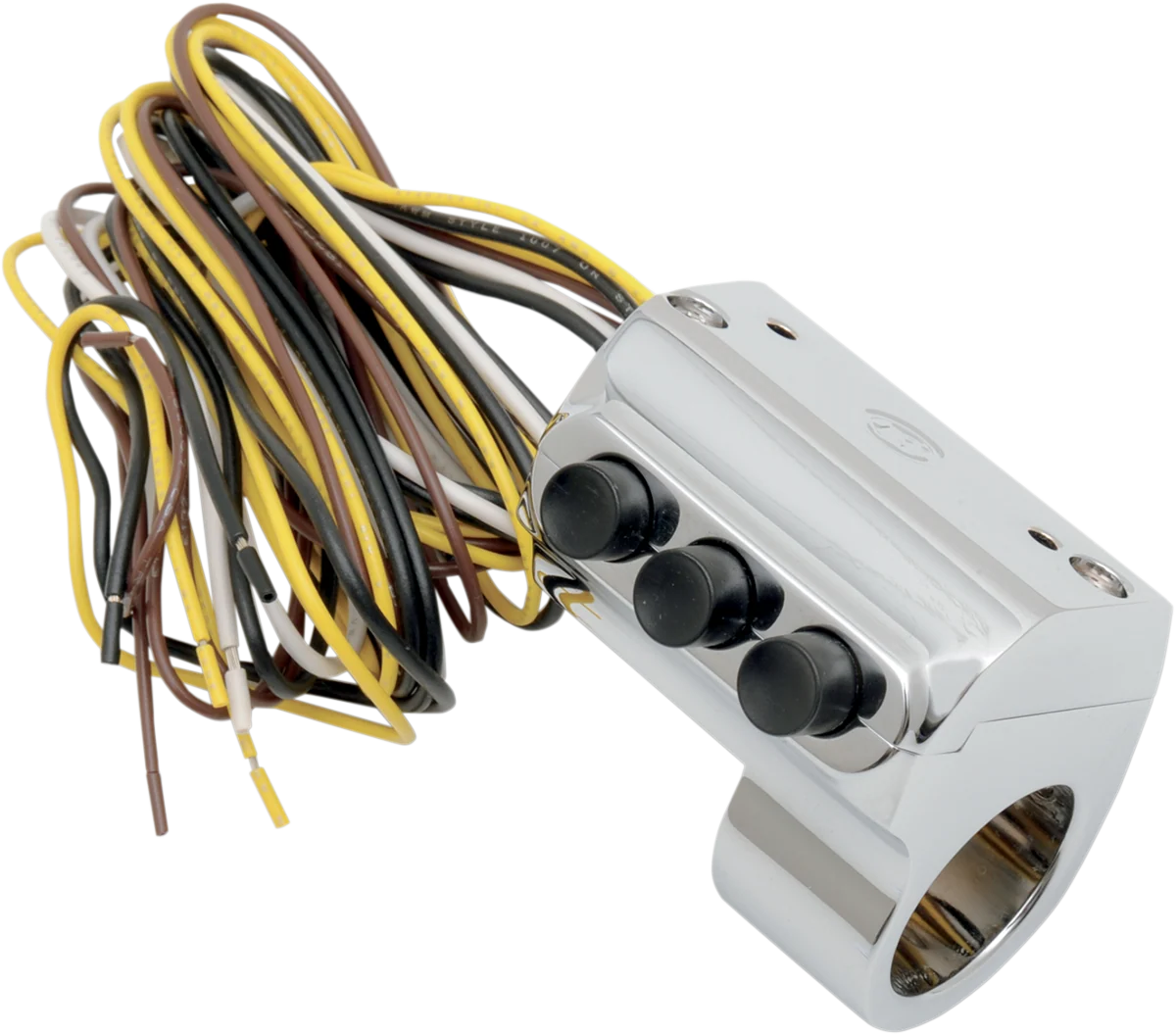 Pure PERFORMANCE MACHINE PM Contour Billet Handlebar Switch - Left Side - Three Button - Cable Clutch - Chrome 0062-2035-CH Breathable
