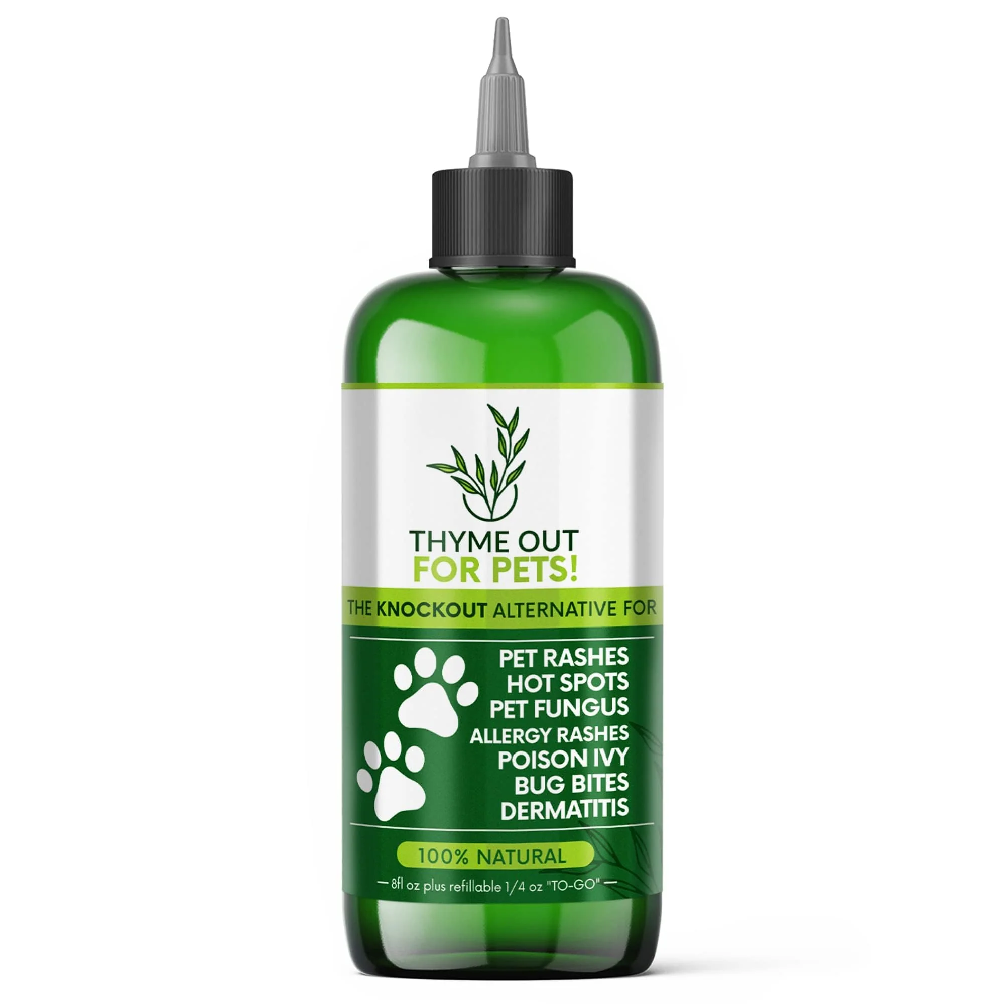 Artisan Thyme Out for Pets 8oz – Natural Itch Relief Skin Treatment for Dogs Cats Excellent