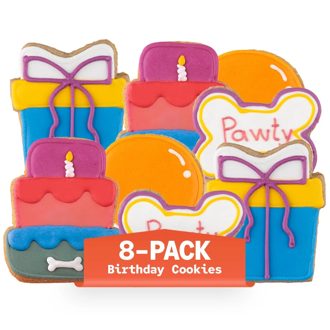 Proven CRUMBARK Dog Birthday Treats 8-Pack Gift Box 62g Vegan Cookies High-Performance