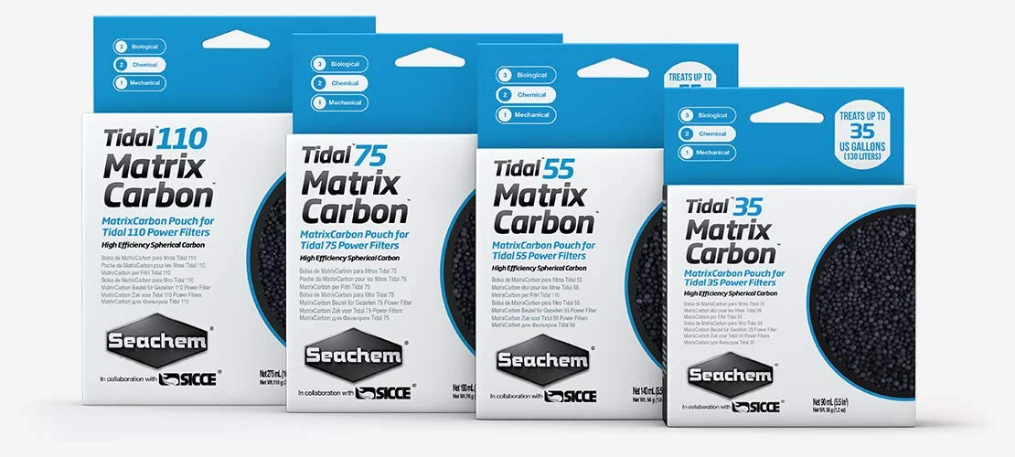 Breathable Seachem Matrix Carbon Tidal Filter - Activated Spherical Carbon Bead 110 ml Efficient