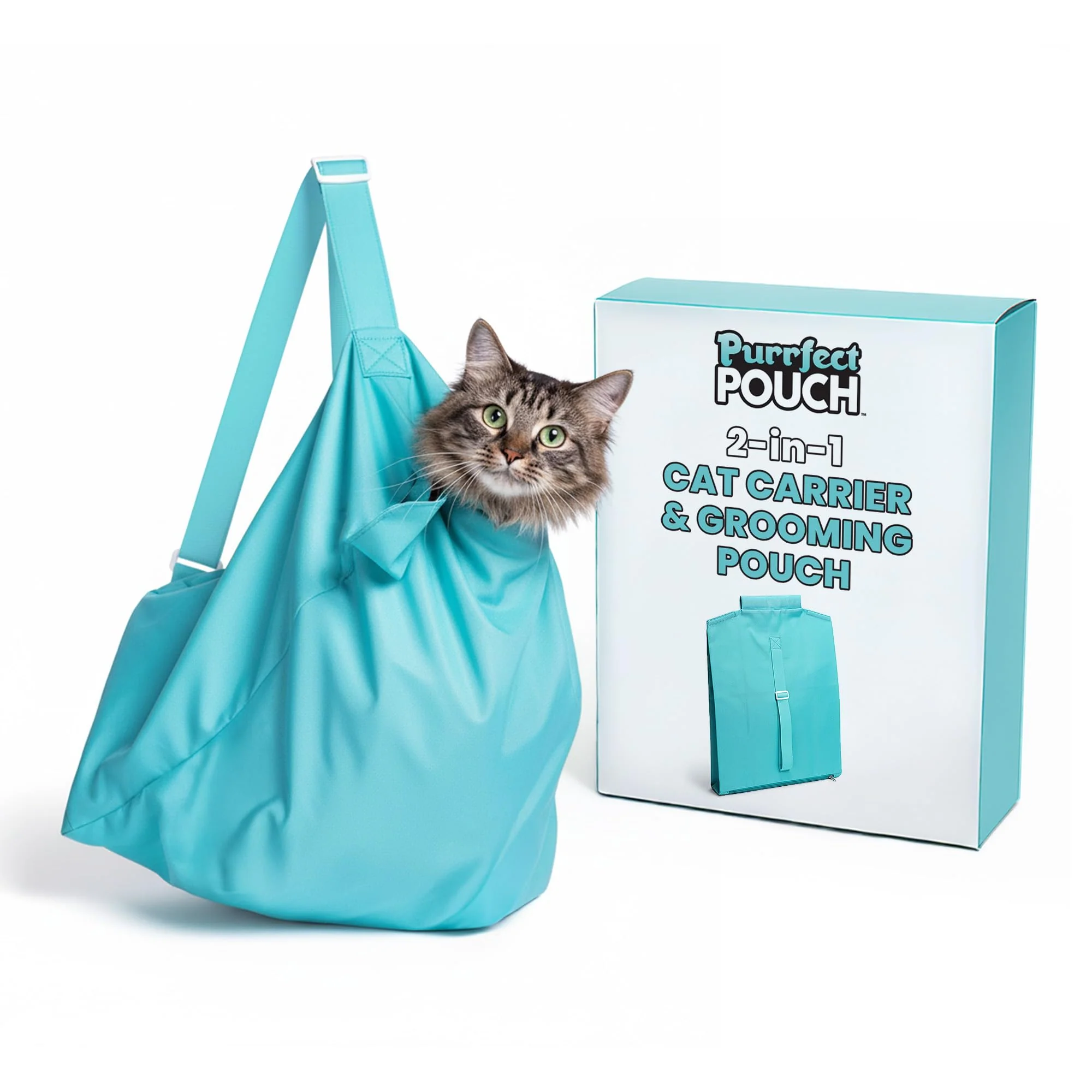 Unique PurrFect Pouch — The AS SEEN ON TV Cat Carrier Grooming Pouch World-Class