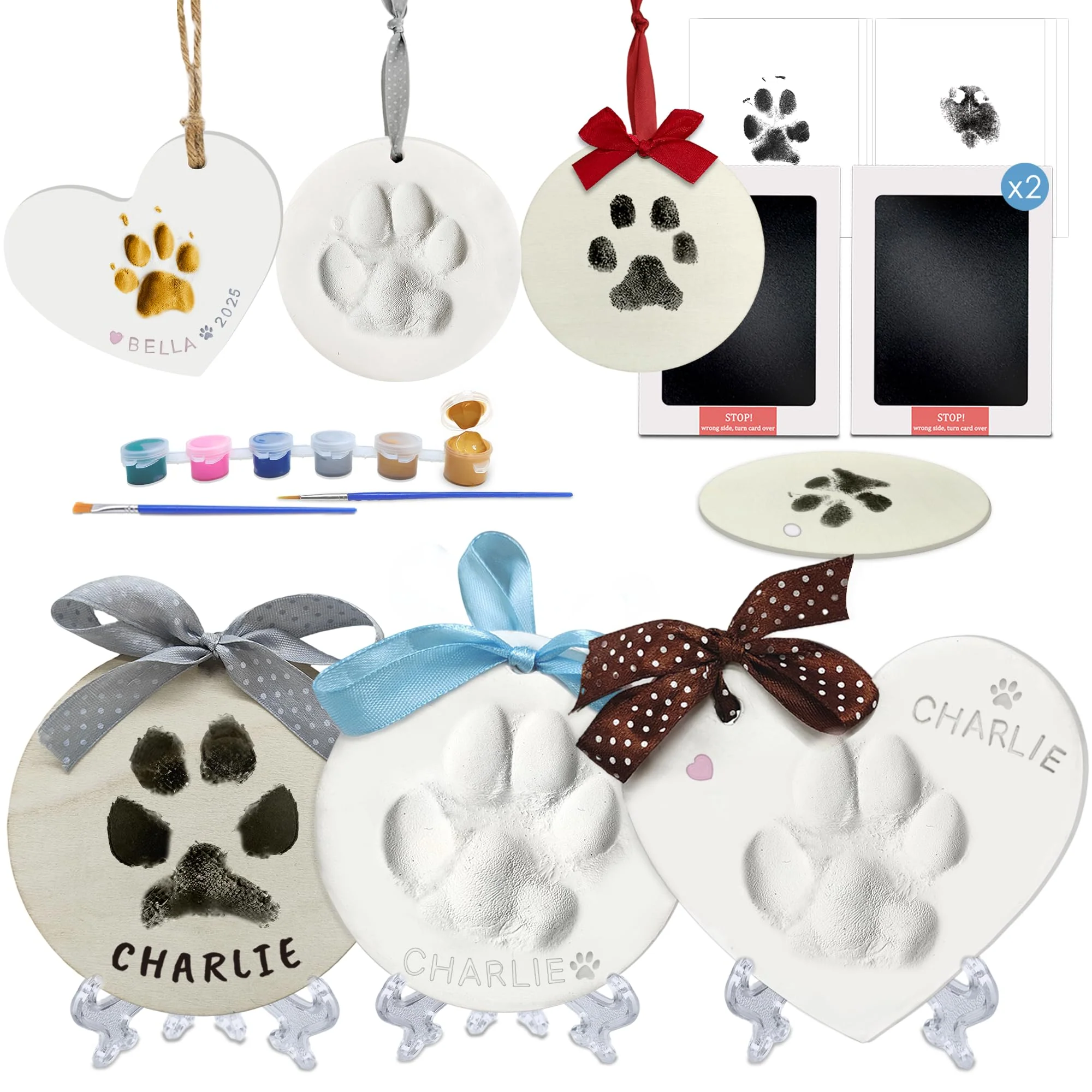 Trusted Skittypurr Clay Ink Paw Print Kit — Clean-Touch Pads Soft Clay Pawprint Ornaments Fast