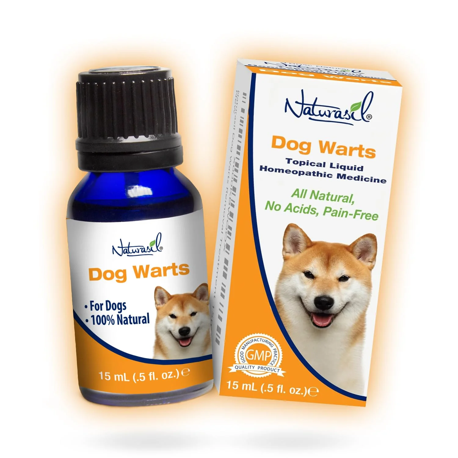 Enhanced Naturasil All-Natural Dog Warts Remover — Pure Thuja Plant Extracts for Gentle At-Home Wart Skin Care 15mL Versatile