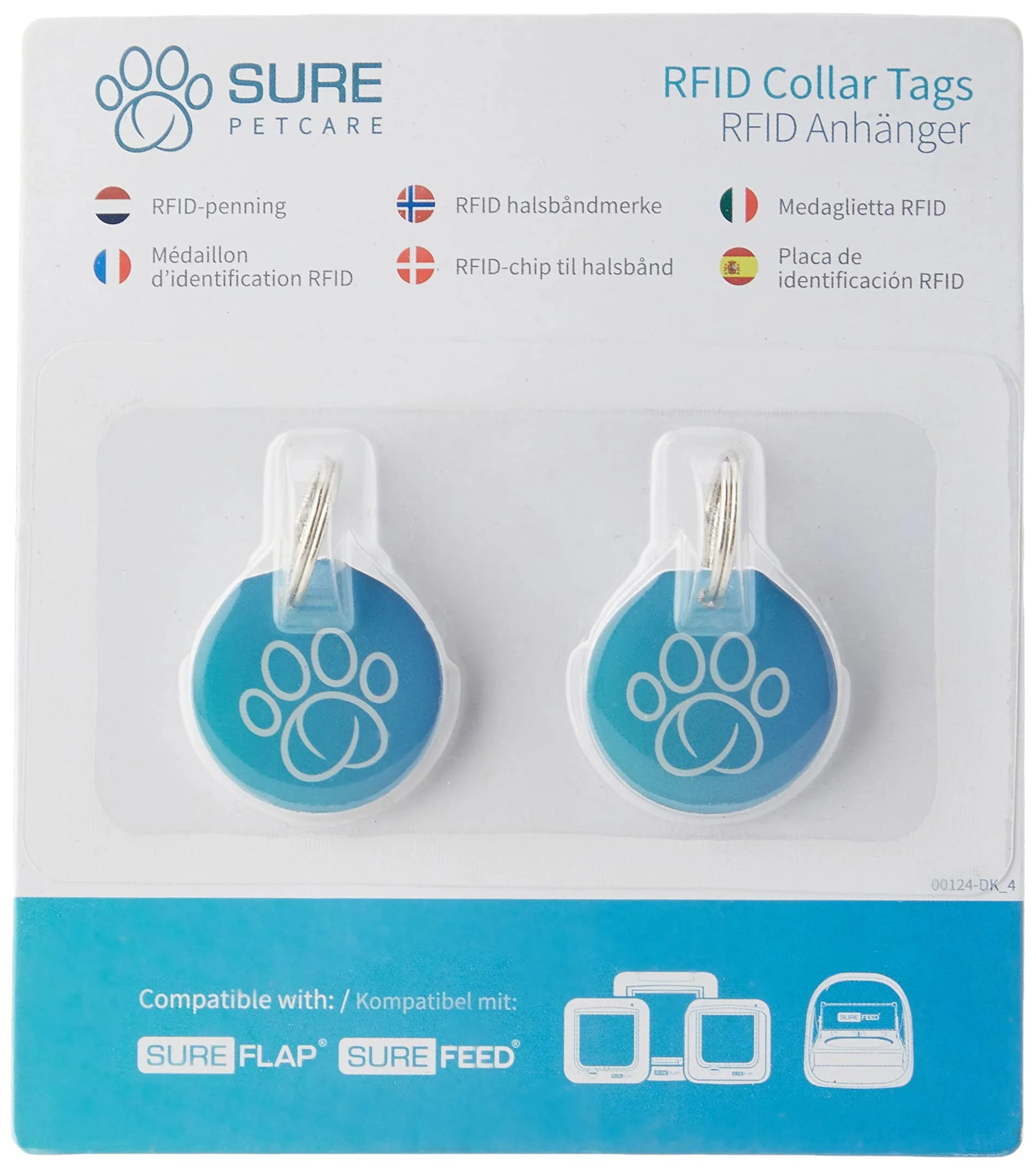 Recyclable SureFlap SureFeed RFID Collar Tags Pack of Two for Non-Microchipped Pets Lightweight