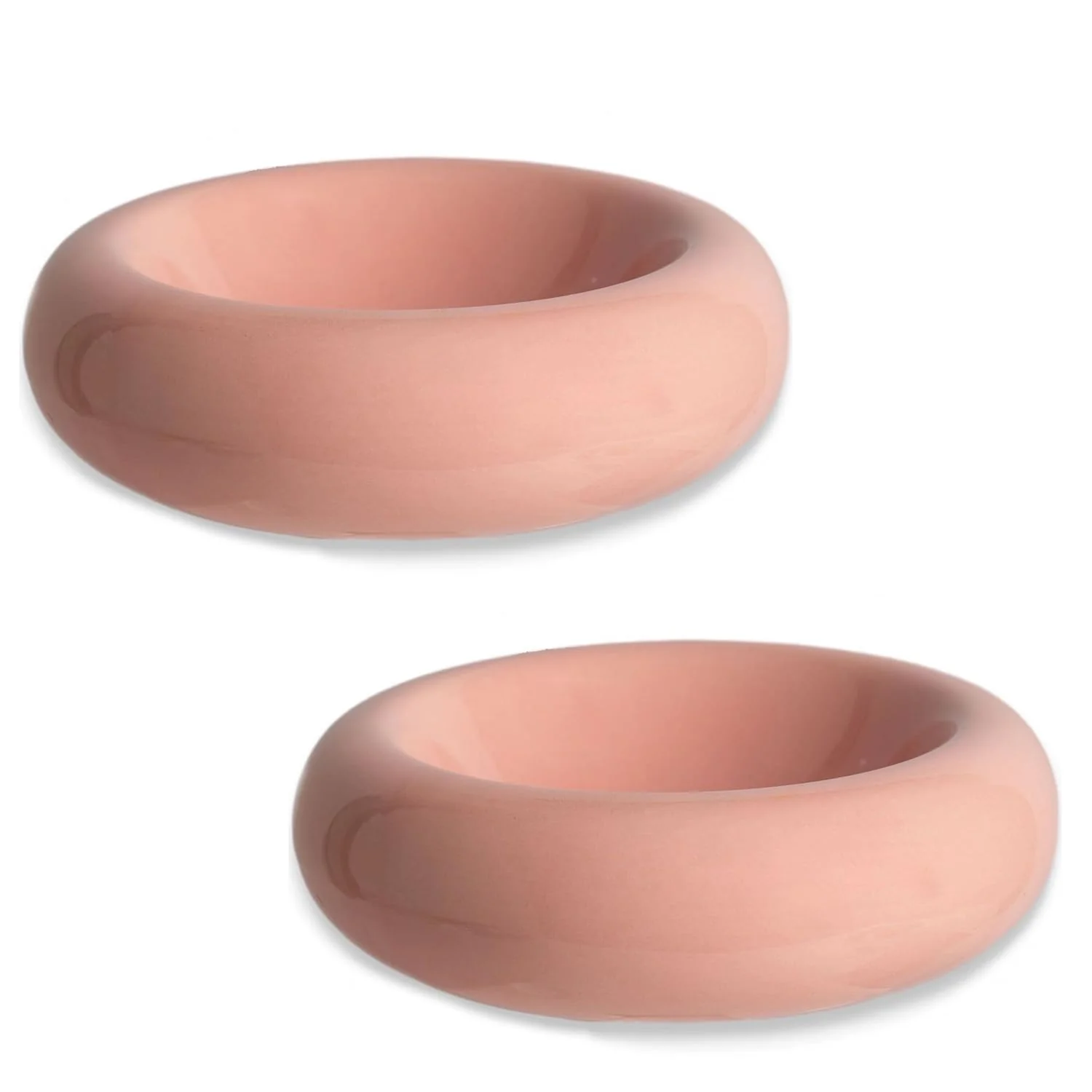 Traditional KTLECL 6.1-Inch Ceramic Cat Bowls 2-Pack – Whisker Fatigue Relief Anti-Vomiting Spine Support Secure