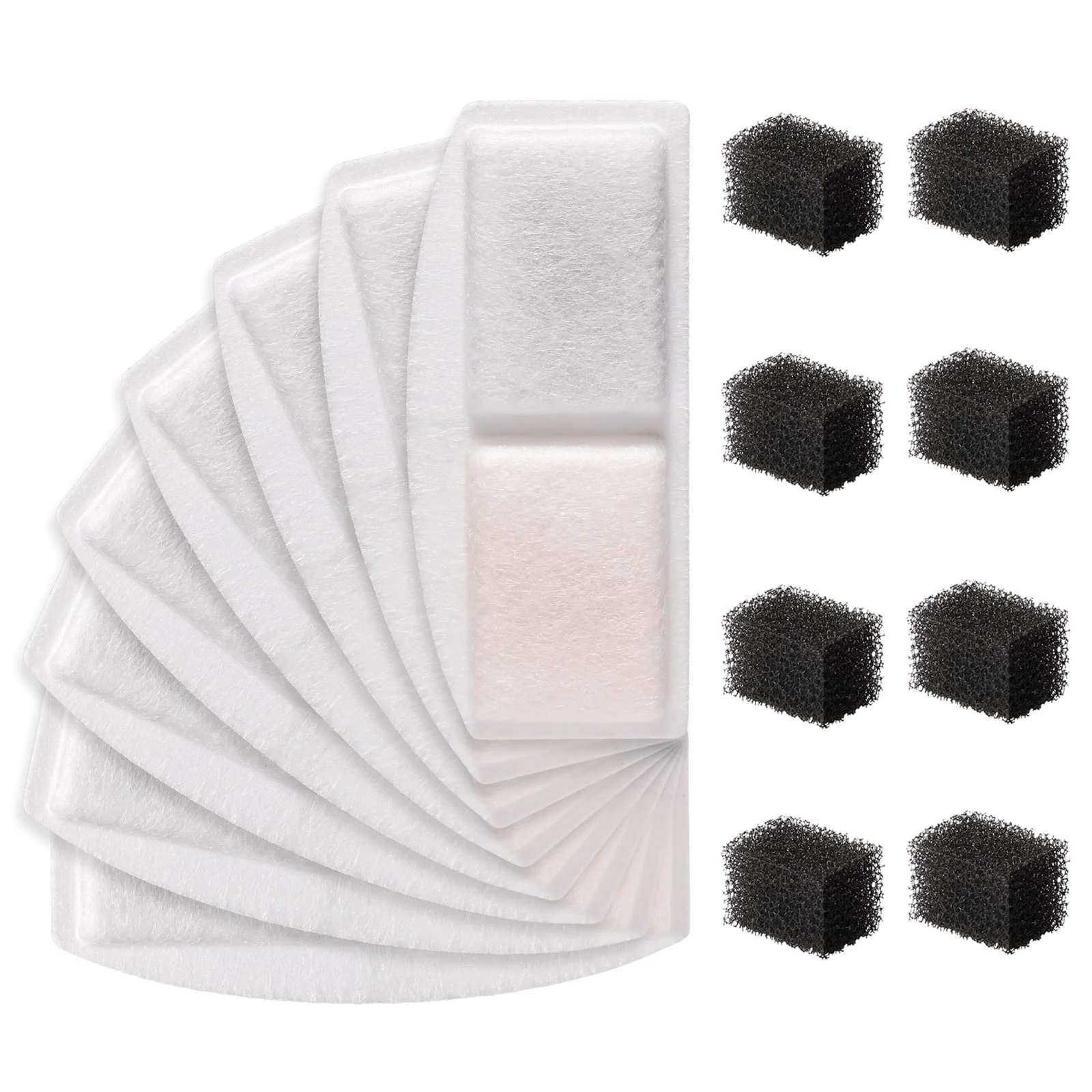 Exceptional Veken 8-Pack Filters 8-Pack Pre-Filter Sponges for 100oz 3L Pet Fountain – Premium Filtration Kit Enhanced