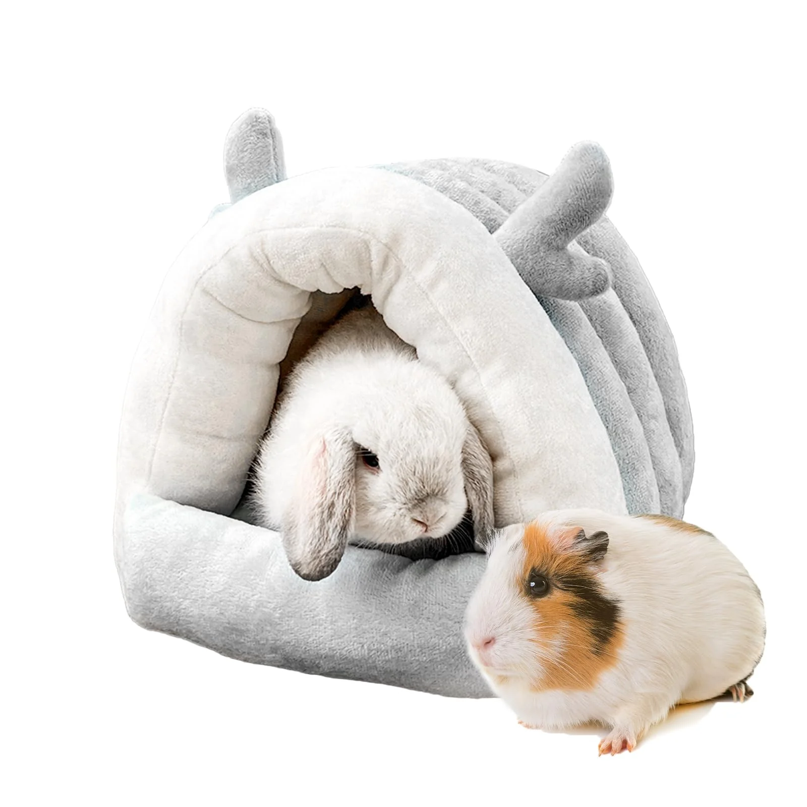 Dependable Hay Natural Guinea Pig Hideout Warm Cozy Small Animal Shelter Gray Large Superior