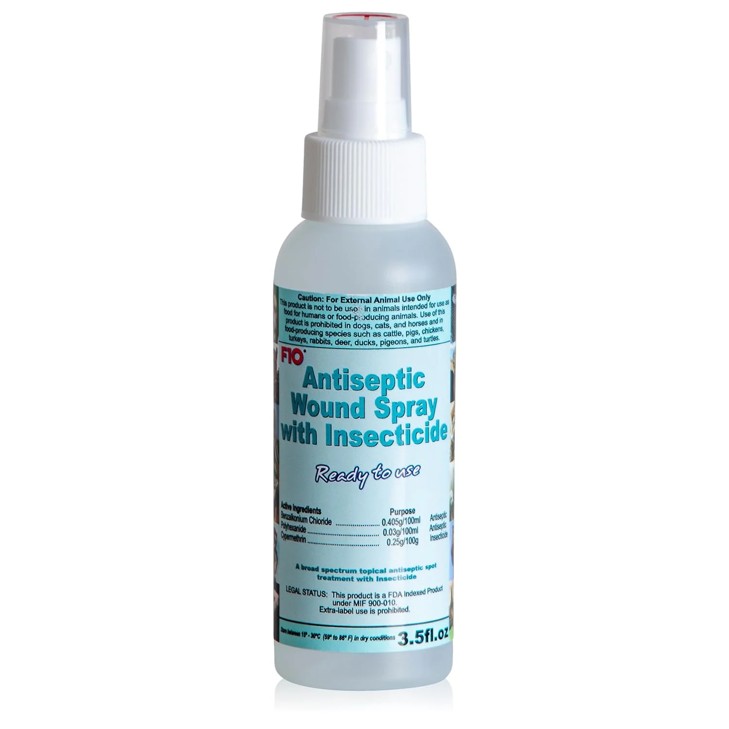 Casual F10 Antiseptic Wound Care Spray - 100ml for Reptiles Birds Exotic Animals Responsible