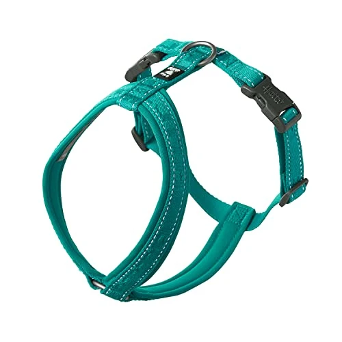 Trusted Hurtta Casual ECO Dog Y-Harness Peacock 24-28 in Recycled Materials Reflective Safety Reusable