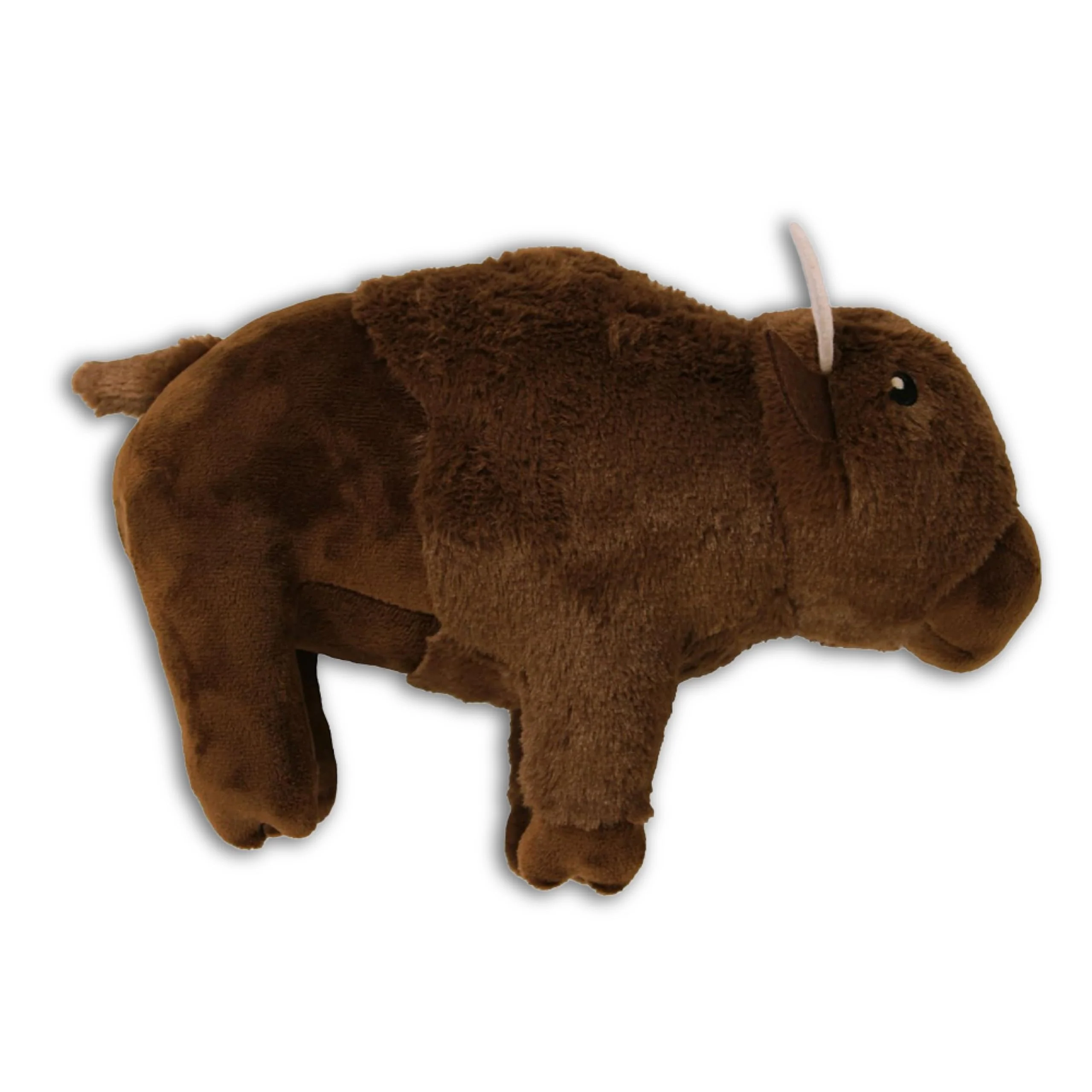 Smooth design LAB Inc. Yellowstone Bison Plush Toy for Dogs Large Squeaky Plush Clean