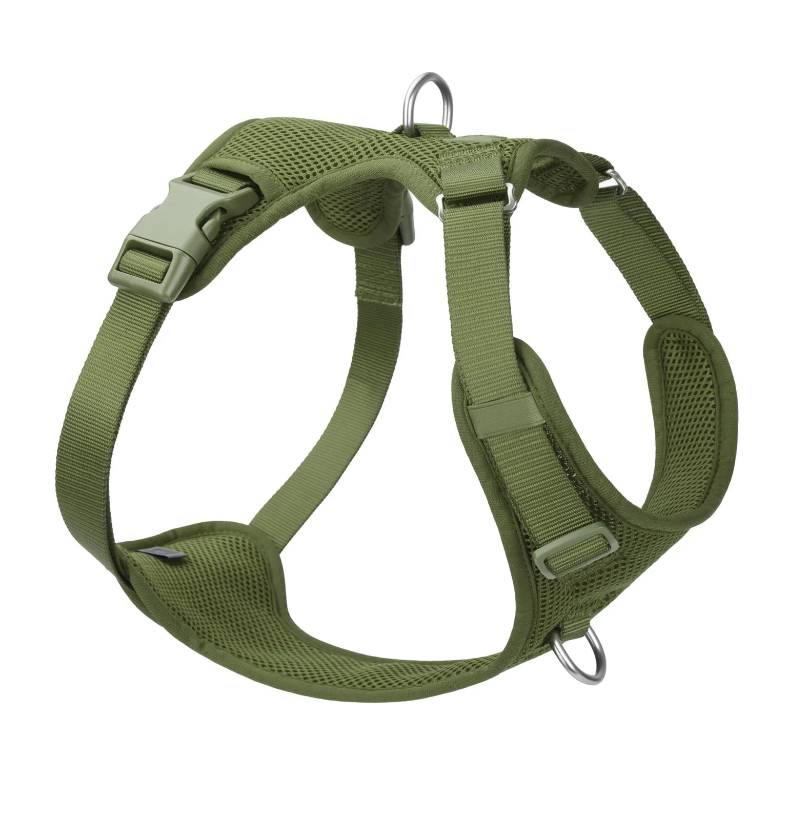 Advanced Sunraymascota No Pull Harness Adjustable 3-Slider Dual-Clip Front Back Misty Green XL Eco-Friendly