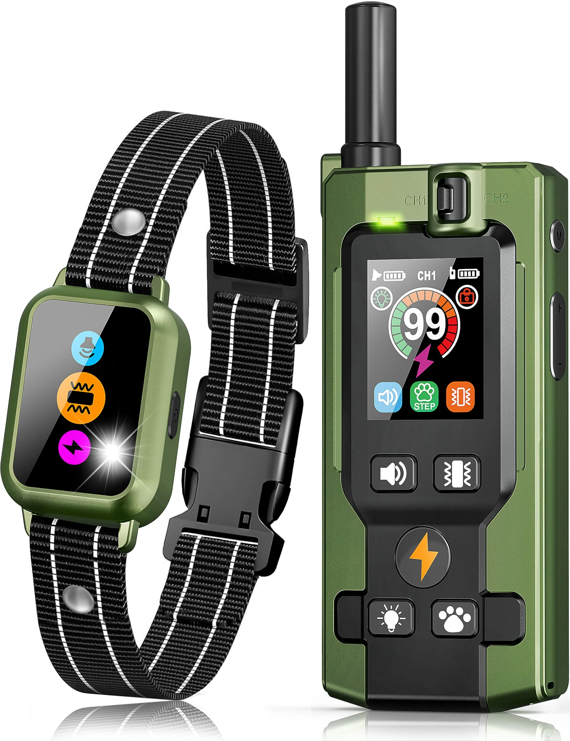 Advanced Frayo Dog Training Collar with Remote – 5 Modes 3300ft Range IP67 Waterproof Exclusive