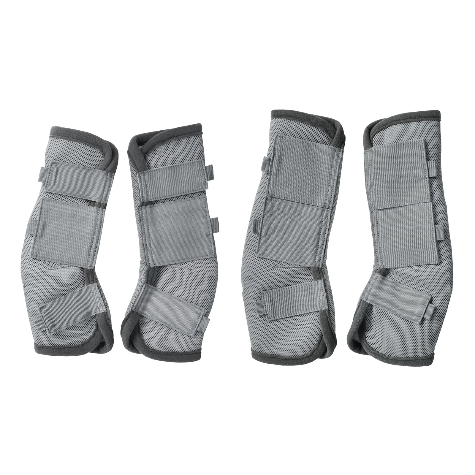 Artisan Gallopoff Fly Boots for Horses – Set of 4 Breathable Mesh Contoured Fit Grey Premium