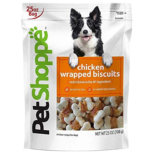 Quality PET SHOPPE Chicken Wrapped Biscuits – 25 oz Grain- Dental Chew for Dogs Innovative