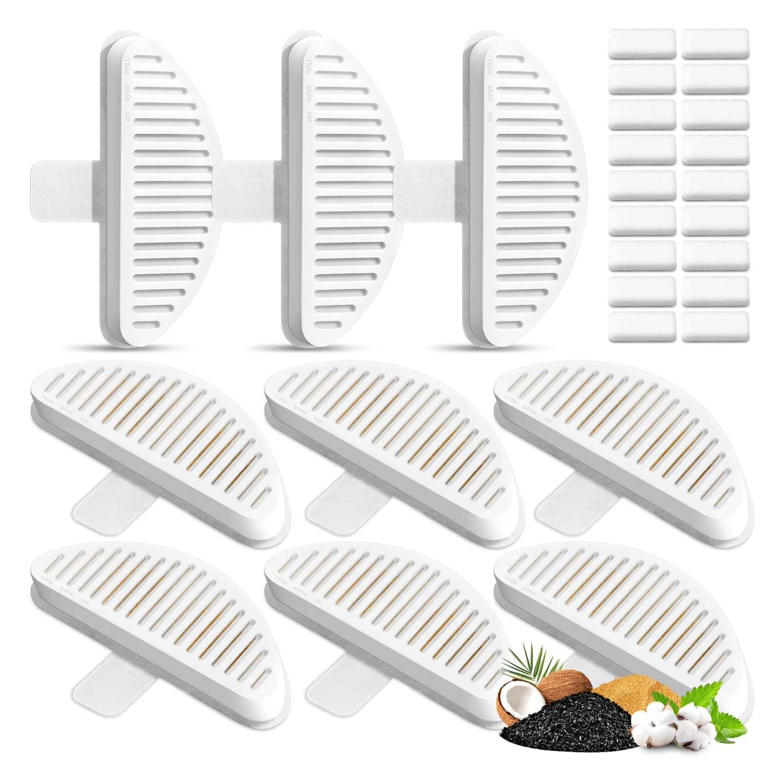 Consistent KutoraWorks 9-Pack Filters 18-Pack Sponges for 67oz 2L Automatic Pet Fountain World-Class