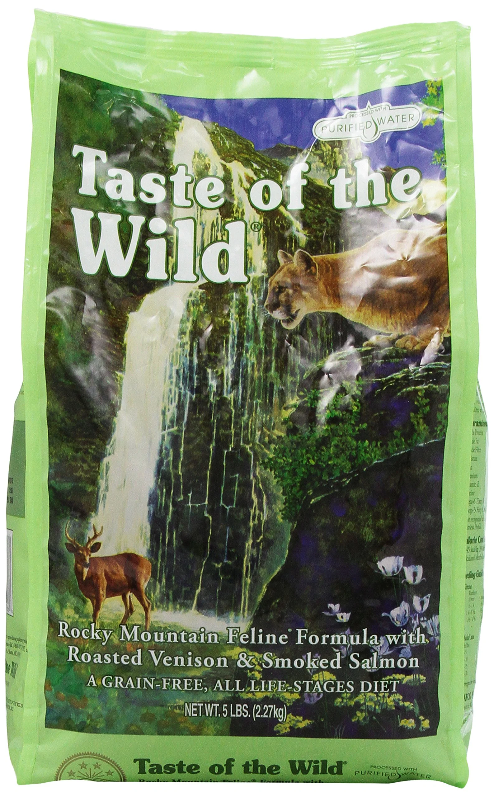 Advanced Taste of the Wild Rocky Mountain Roasted Venison Smoke-Flavored Salmon Dry Cat Food — Grain- 5 lb Practical