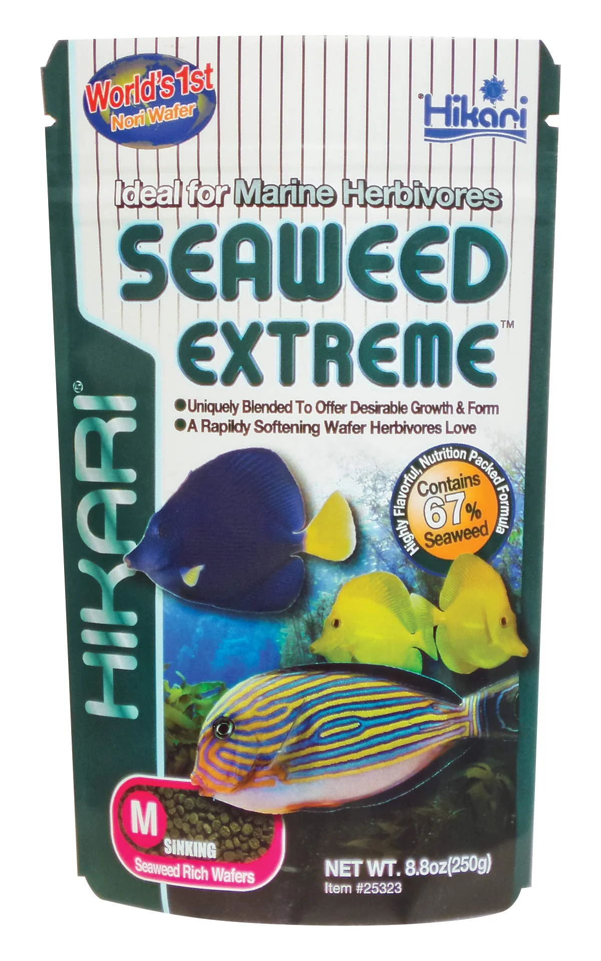 Certified Hikari Seaweed Extreme 8.8oz – Aromatic Wafers Pellets for Clownfish Damsels Butterflies Hikari Unique