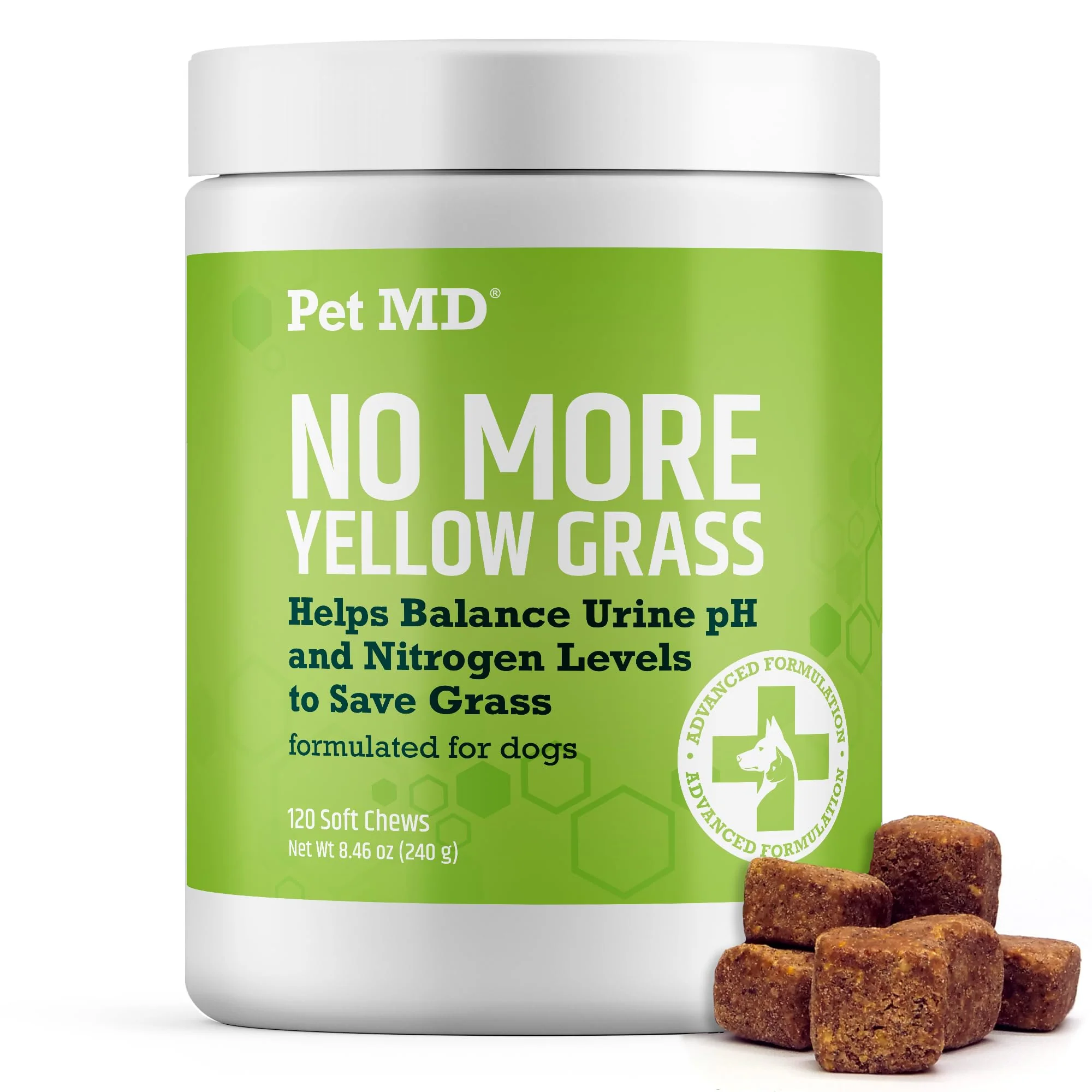 Optimized Pet MD Lawn Aid Chews – No More Yellow Spots on Grass pH-Balanced Urine Neutralizer Probiotics 120 ct Innovative