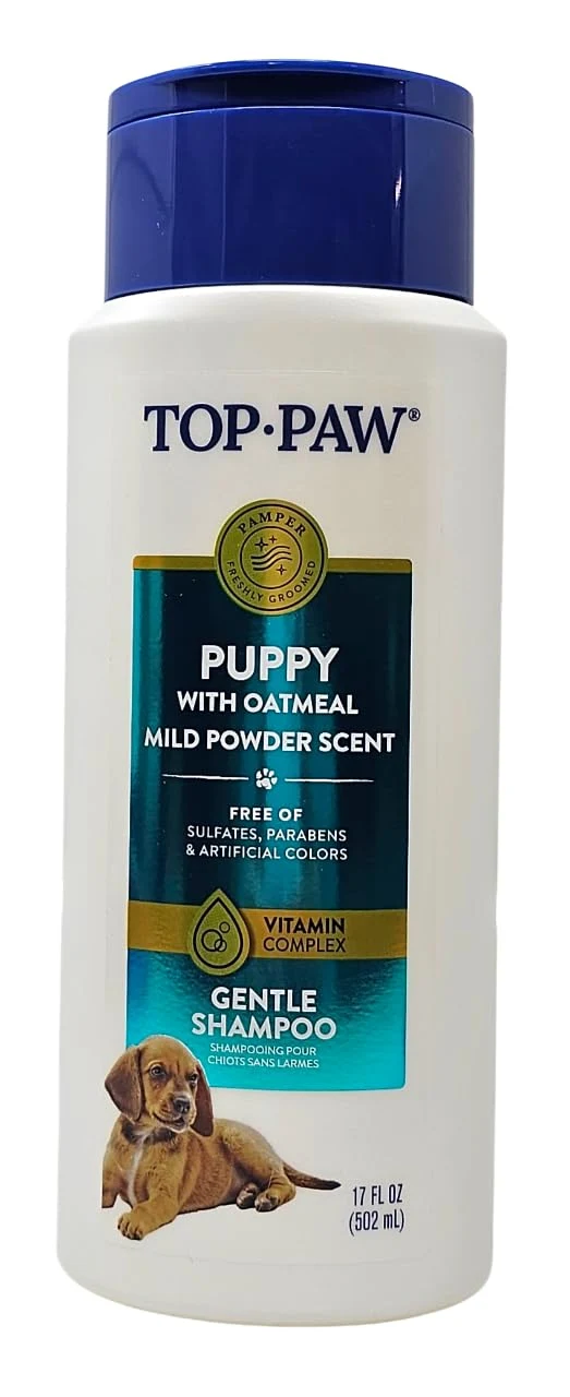 High-Grade Top Paw Puppy Oatmeal Gentle Dog Shampoo – 17 oz Crafted