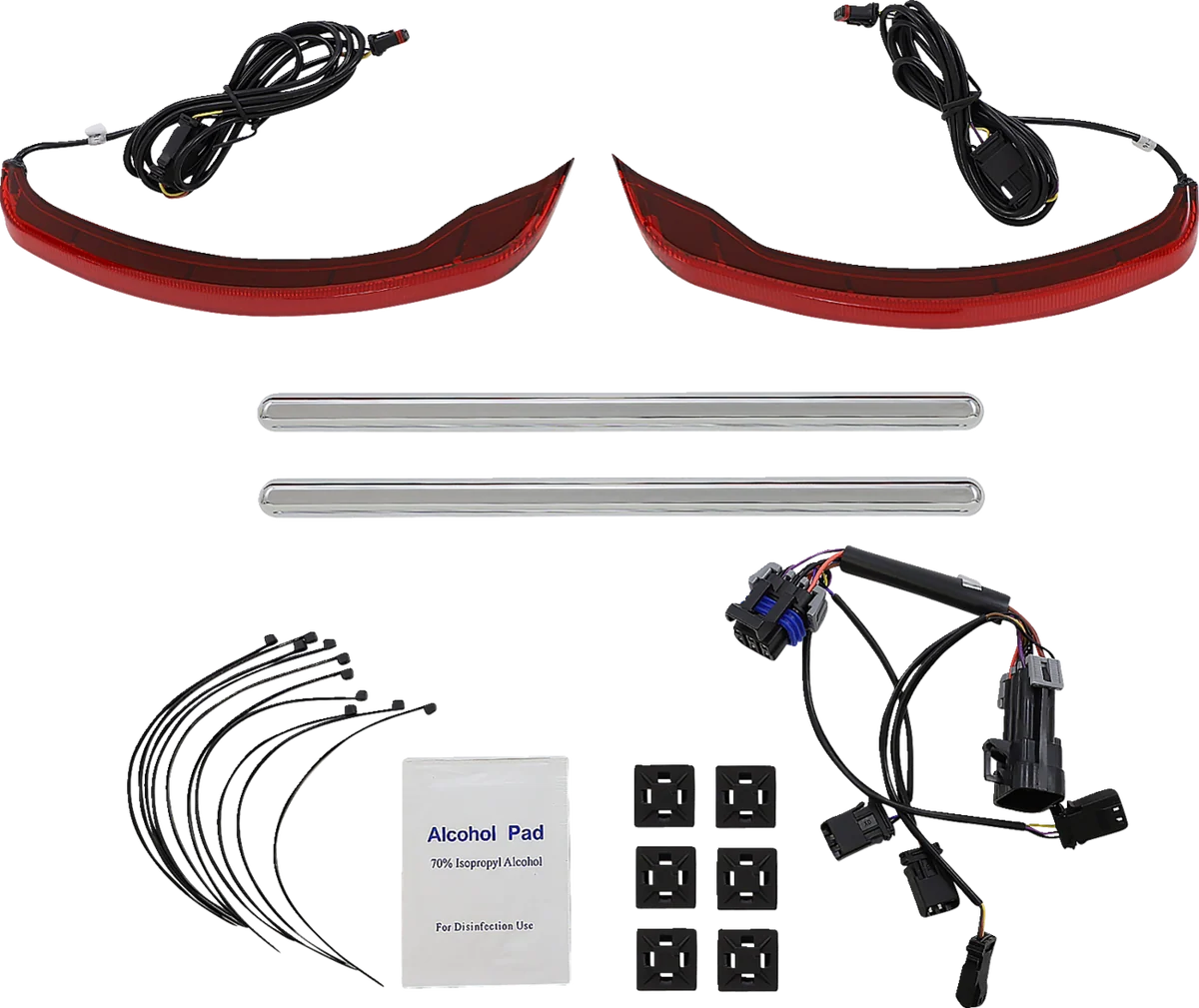 Casual CUSTOM DYNAMICS Saddlebag Lights - Low Profile - Red Lens - Indian CD-IND-SPR-V2-R Smooth