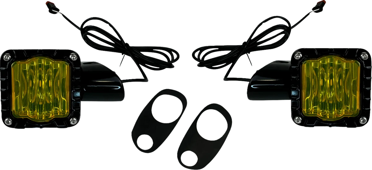 Soft CUSTOM DYNAMICS LED Turn Signals - Black -Yellow Lens - Road Glide SD-RG-FT-YB Safe