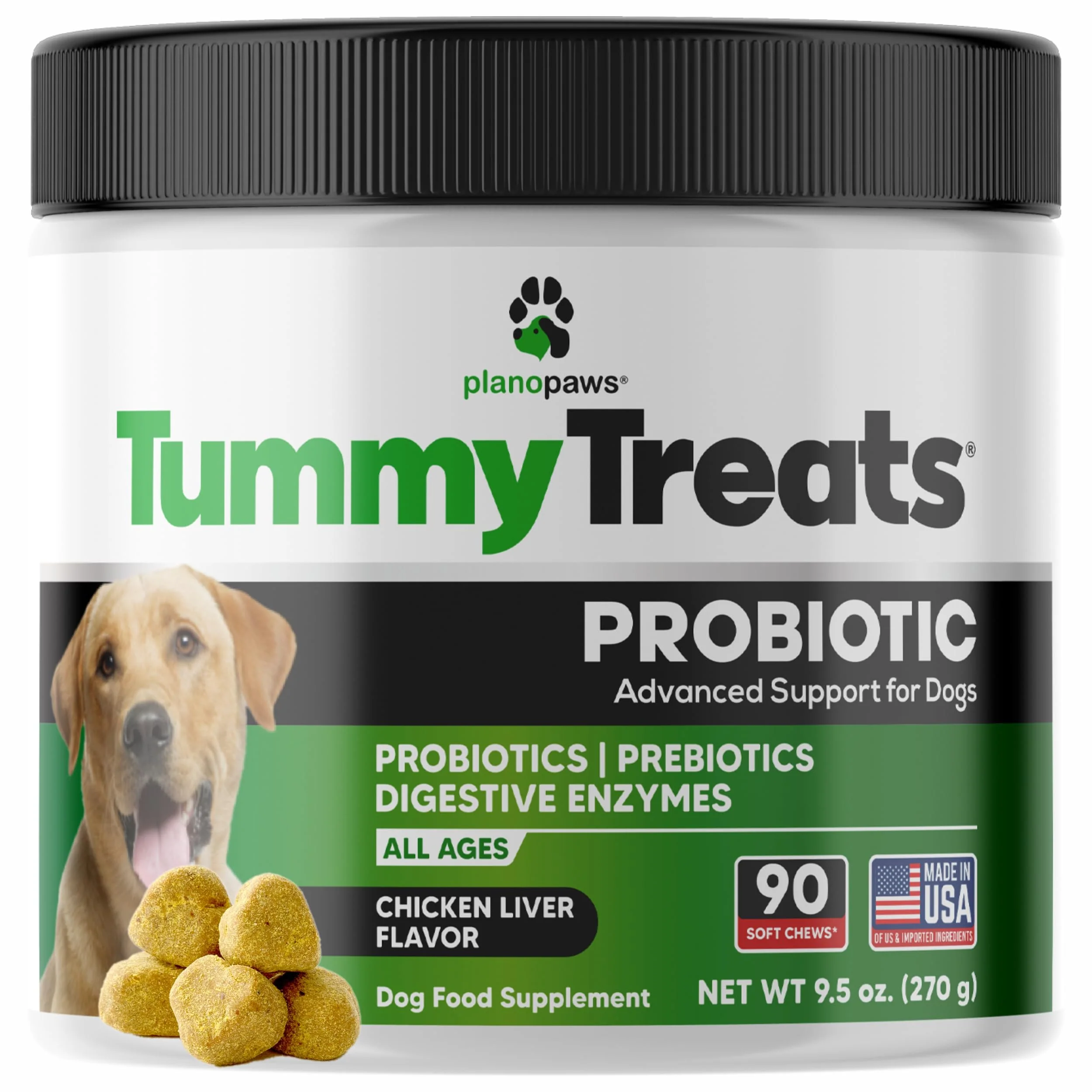 Reusable Planopaws Probiotics for Dogs – Digestive Health Chews with Prebiotics Enzymes Fast