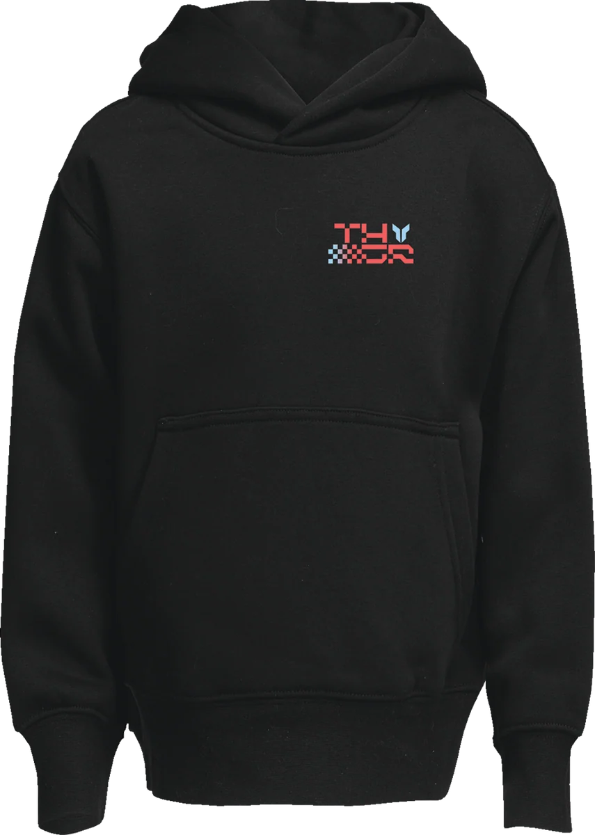 Casual THOR Youth Vantage Pullover Hoodie - Black - Large 3052-0720 Relaxed
