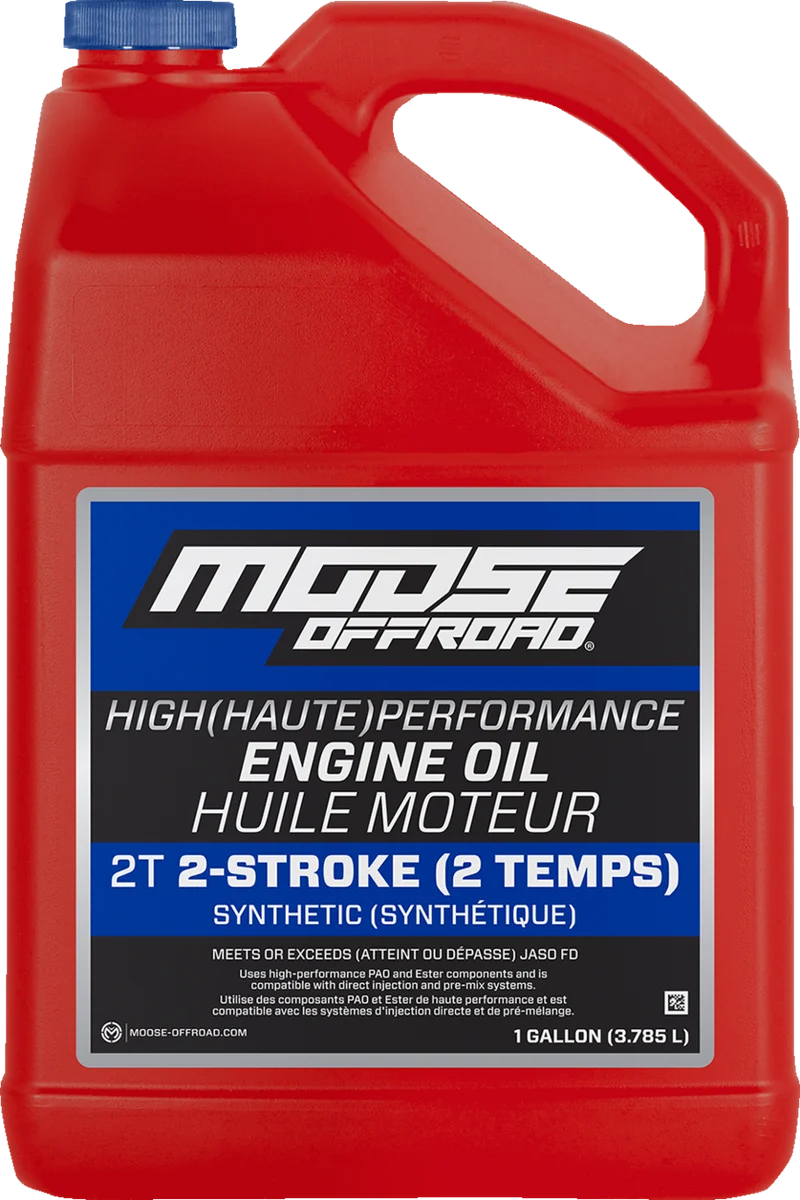 Outstanding MOOSE OFFROAD 2-Stroke Synthetic Engine Oil - 1 US gallon 219384 Green