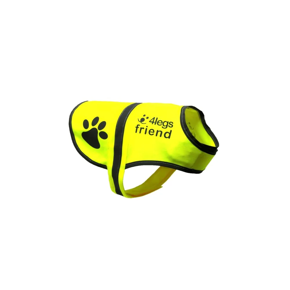 Quality 4LegsFriend Safety Reflective Vest for Dogs – High Visibility for Day Night Walks Casual