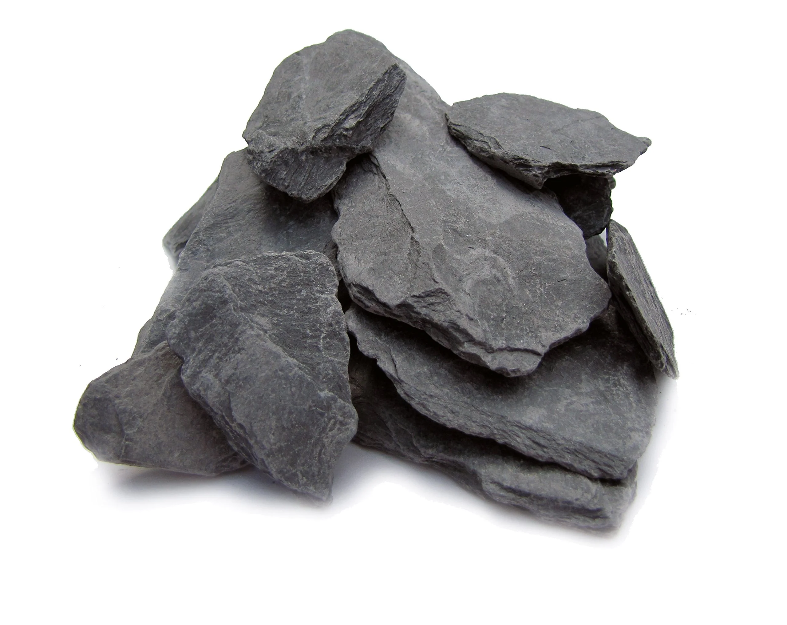 Specialty Natural Slate Stone 1-3 Inches – USA Sourced for Aquascaping Reptile Enclosures Small World Slate Stone Detailed