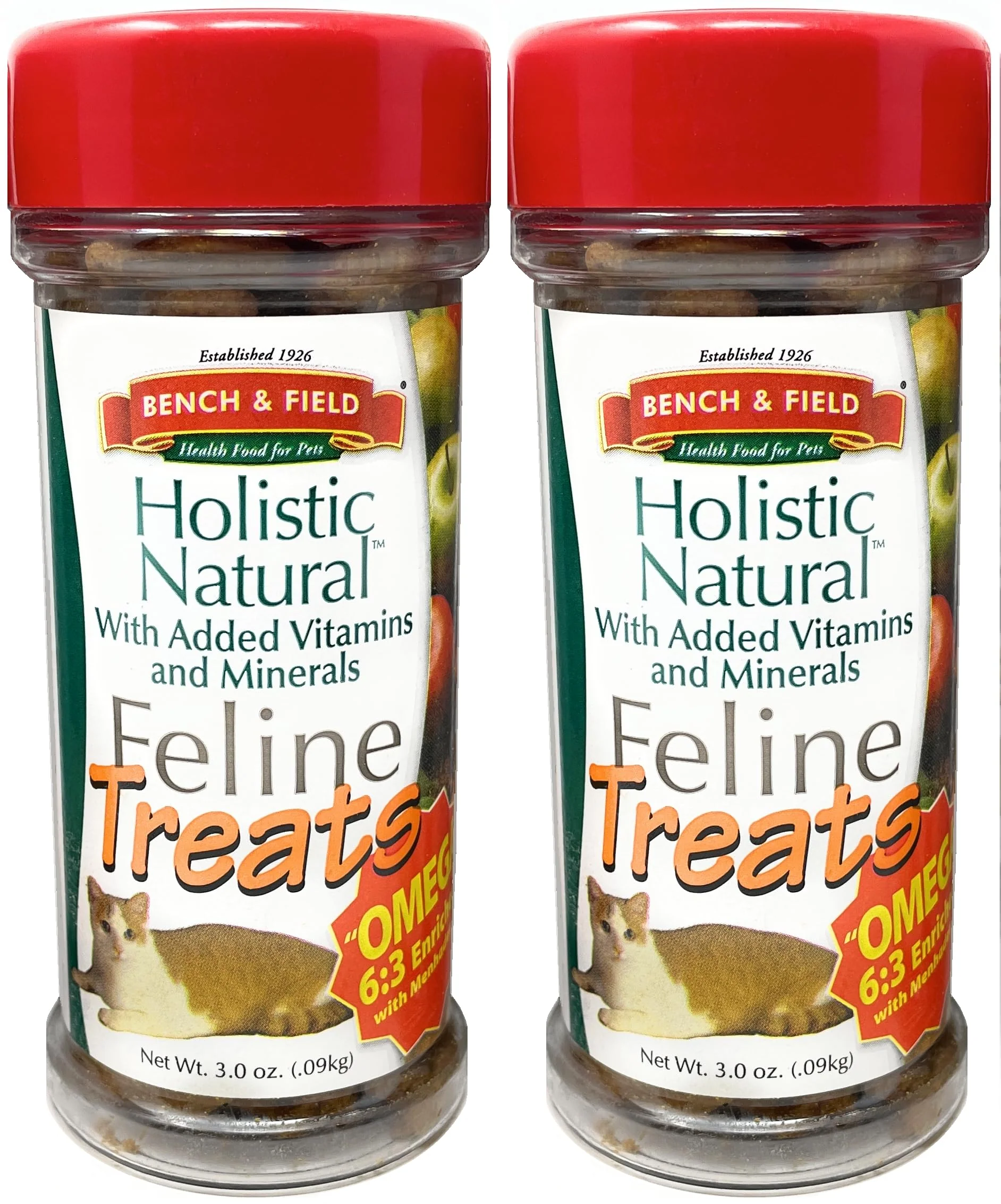 Traditional Bench Field Holistic Cat Treats – Crunchy Fish Bites Seafood Flavor 3 oz Pack of 2 Exceptional