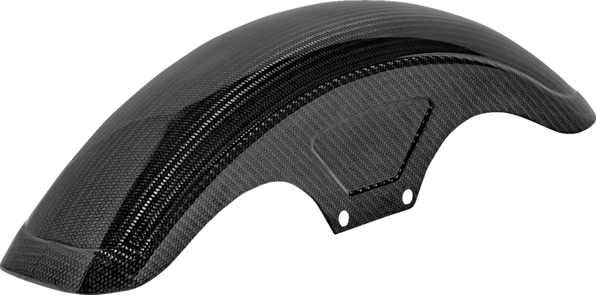 Safe SADDLEMEN Front Fender - Carbon Fiber Gloss - Dyna Sportster CF-8-0003 Relaxed