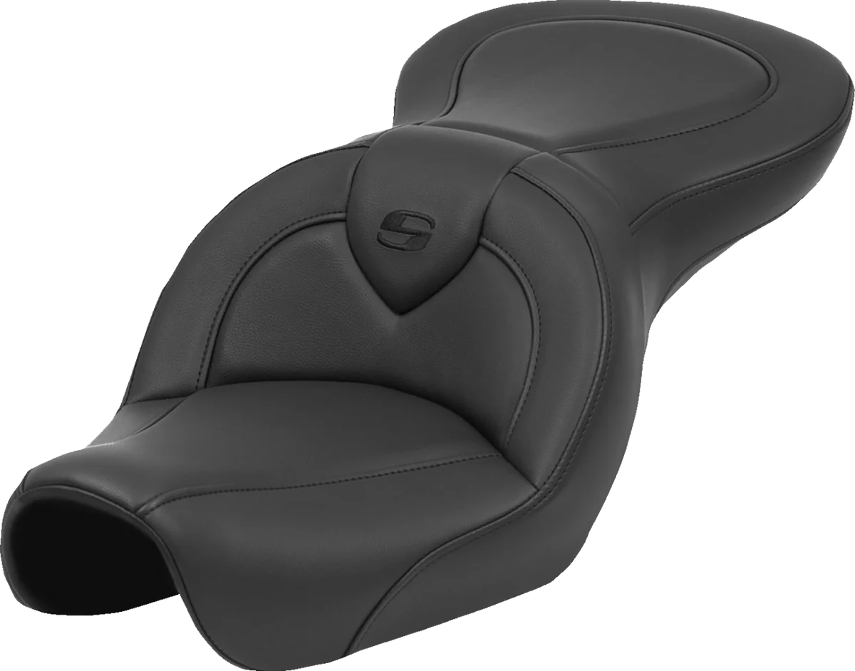Versatile SADDLEMEN Roadsofa Seat - Black Stitch - without Backrest - FXD '04-'05 804-04-187 Easy-to-Use