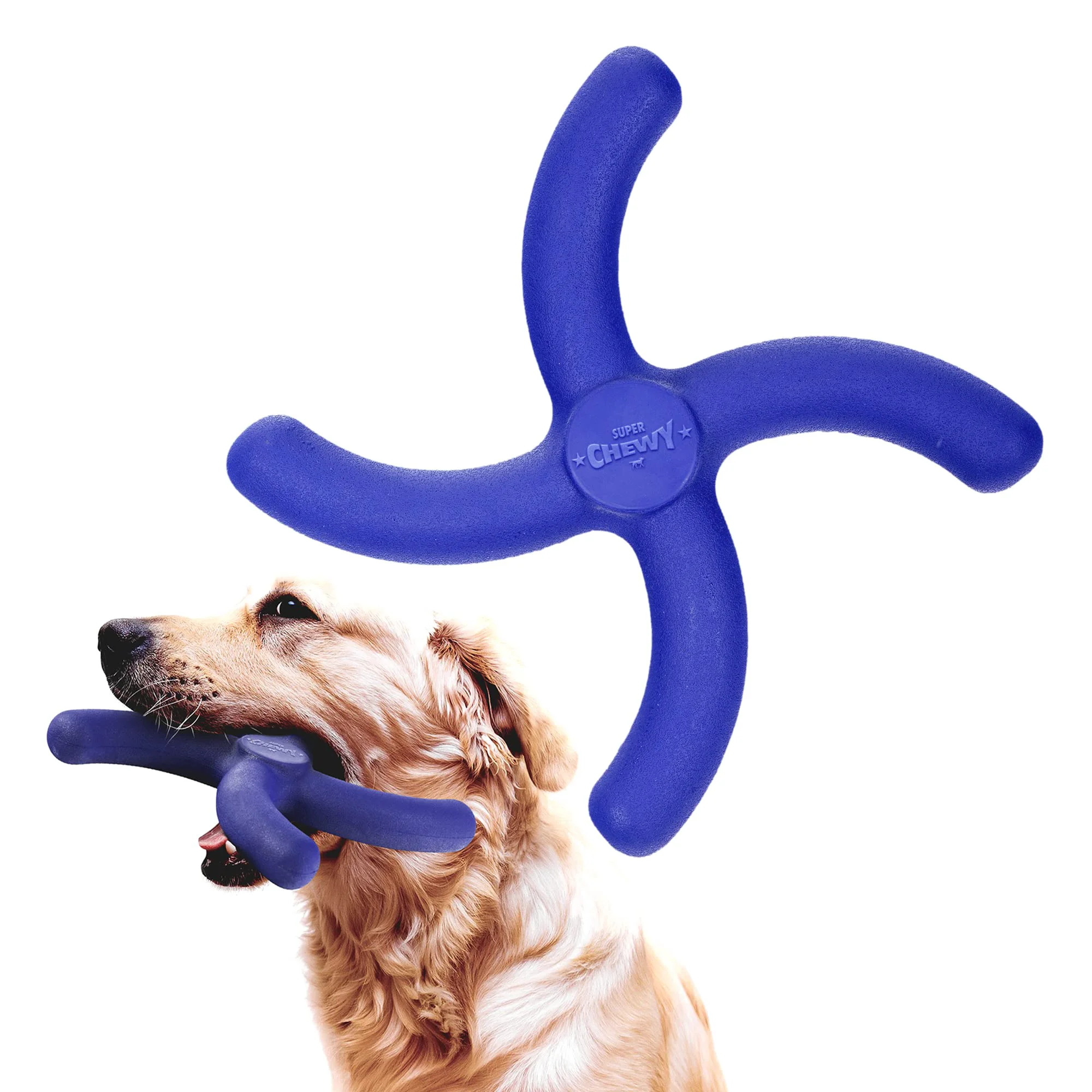 Contemporary Tuff Pupper SuperChewy Boomerang Toy for Large Breeds Lifetime Unique