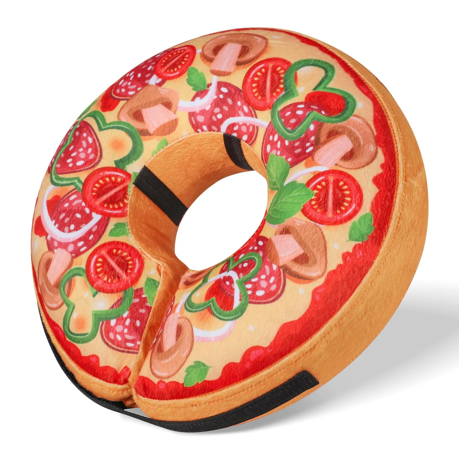 World-Class Grand Line Pizza Inflatable Collar for Dogs Cats – Soft Recovery Cone Large Pure