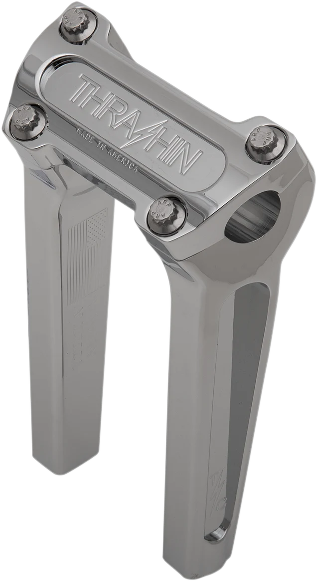Environmentally Friendly THRASHIN SUPPLY CO. Handlebar Risers - Straight - 8 - Chrome TSC-8000-3 Crafted